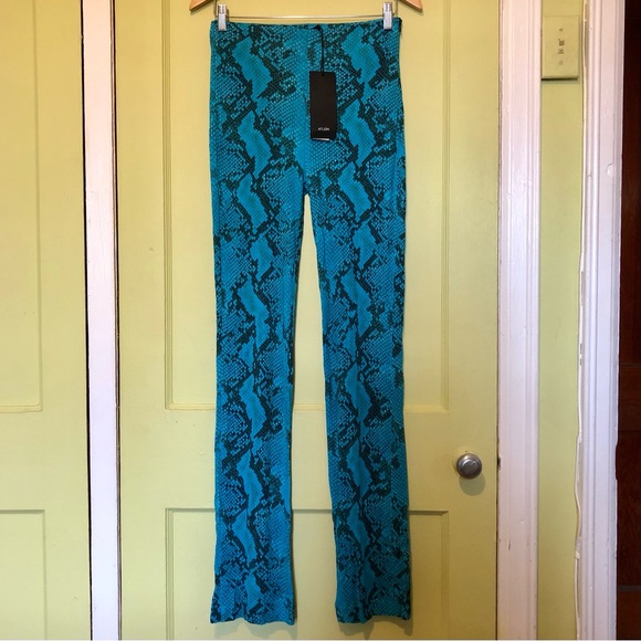 ATLEIN Designer Blue Snake Print Trousers from SSENSE - Size Small - Picture 7 of 7